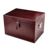 Luxury Giftware Cherry Poplar Veneer Matte Finish Locking Memorial Keepsake Box
