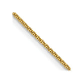 14k 20 inch 1mm Parisian Wheat with Lobster Clasp Chain