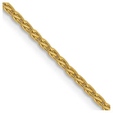 14k 26 inch 1.5mm Parisian Wheat with Lobster Clasp Chain