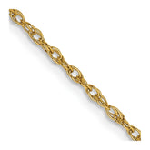 14K 20 inch 1.3 Heavy Baby Rope with Lobster Clasp Chain