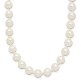 14k 6-7mm White Round Akoya Saltwater Cultured Pearl 18 inch Necklace
