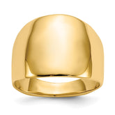 14k Polished Dome Ring