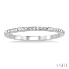 1/10 Ctw Round Cut Diamond Wedding Band in 14K White Gold 1/10 Ctw Round Cut Diamond Wedding Band in 14K White Gold