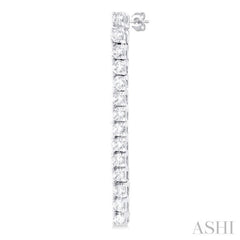 1/2 Ctw Single Line Drop Round Cut Diamond Tennis Earring in 14K White Gold 1/2 Ctw Single Line Drop Round Cut Diamond Tennis Earring in 14K White Gold