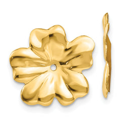 14k Polished Floral Earring Jackets 14k Polished Floral Earring Jackets
