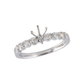 14KT Gold Semi-Mount Engagement Ring