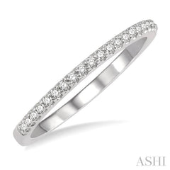 1/10 Ctw Round Cut Diamond Wedding Band in 14K White Gold 1/10 Ctw Round Cut Diamond Wedding Band in 14K White Gold