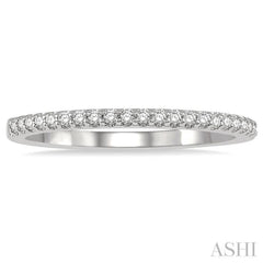 1/10 Ctw Round Cut Diamond Wedding Band in 14K White Gold 1/10 Ctw Round Cut Diamond Wedding Band in 14K White Gold