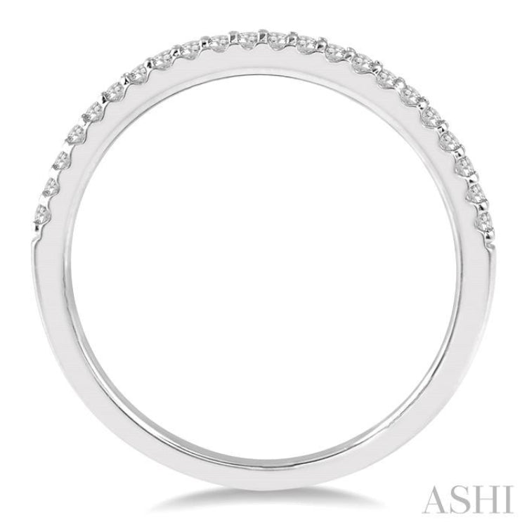 1/10 Ctw Round Cut Diamond Wedding Band in 14K White Gold 1/10 Ctw Round Cut Diamond Wedding Band in 14K White Gold