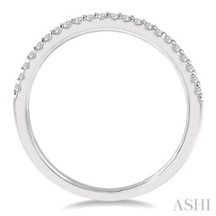1/10 Ctw Round Cut Diamond Wedding Band in 14K White Gold 1/10 Ctw Round Cut Diamond Wedding Band in 14K White Gold