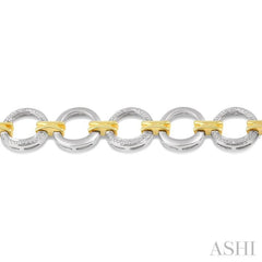 1/10 Ctw Round Cut Diamond Circle Bracelet in Sterling Silver 1/10 Ctw Round Cut Diamond Circle Bracelet in Sterling Silver