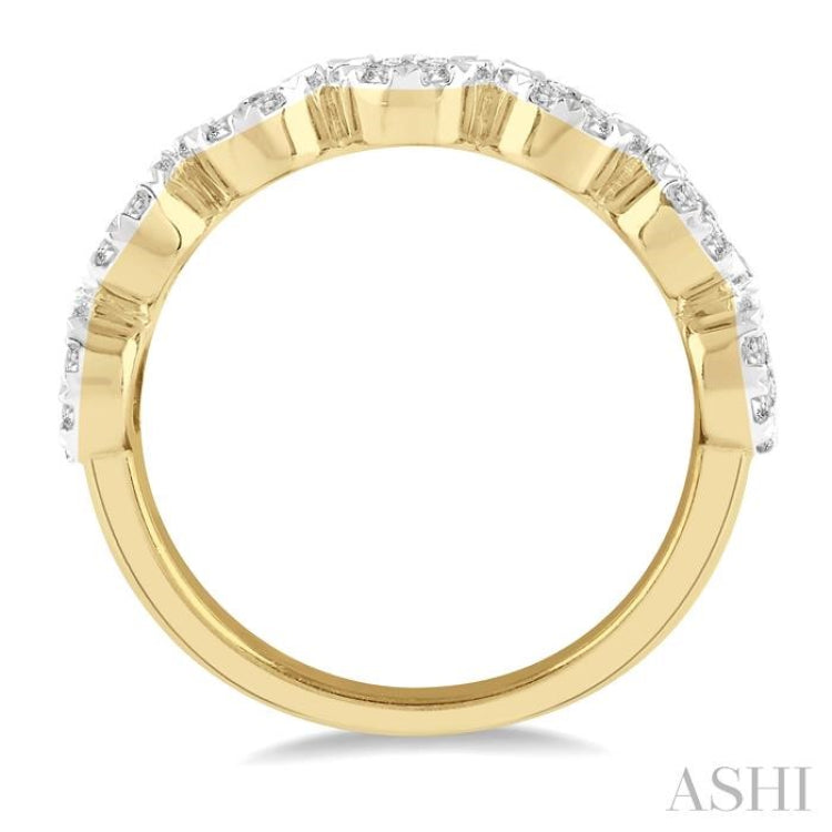 1 Ctw Jointed Circular Mount Lovebright Diamond Cluster Band in 14K Yellow and White Gold 1 Ctw Jointed Circular Mount Lovebright Diamond Cluster Band in 14K Yellow and White Gold