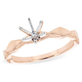 14KT Gold Semi-Mount Engagement Ring