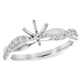 14KT Gold Semi-Mount Engagement Ring