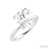 1/20 Ctw Circular Shape Round Cut Diamond Semi-Mount Engagement Ring in 14K White Gold