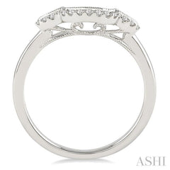 1/10 Ctw Round Cut Diamond Wedding Band in 14K White Gold 1/10 Ctw Round Cut Diamond Wedding Band in 14K White Gold