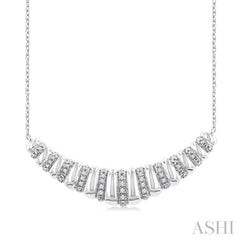1/10 Ctw Ribbed Dome Shape Single Cut Diamond Bold Fashion Pendant With Chain in Sterling Silver 1/10 Ctw Ribbed Dome Shape Single Cut Diamond Bold Fashion Pendant With Chain in Sterling Silver
