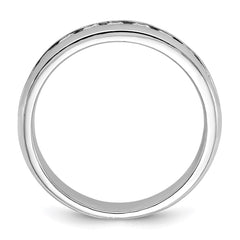 IBGoodman 14k White Gold Polished Nine Stone Men's Ring Mounting