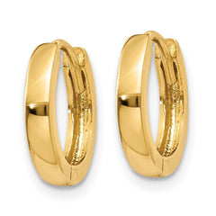 14k 1.8mm Round Hinged Hoop Earrings