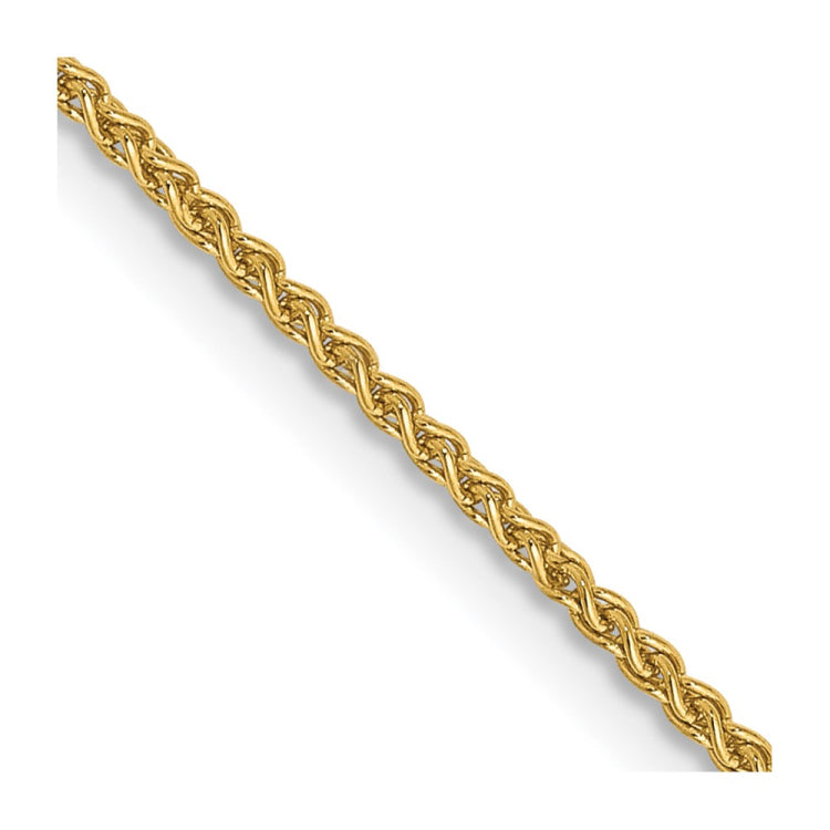 14K 22 inch 1.25mm Spiga with Lobster Clasp Chain