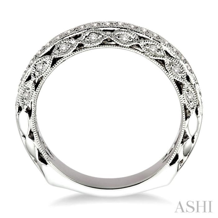1/4 Ctw Diamond Matching Wedding Band in 14K White Gold