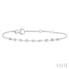 .25CTRDDM FLOATING BRACELET WG 10K-G*