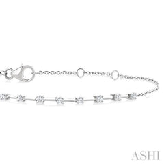 .25CTRDDM FLOATING BRACELET WG 10K-G*