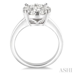 2 ctw Lovebright Round Cut Diamond Ring in 14K White Gold