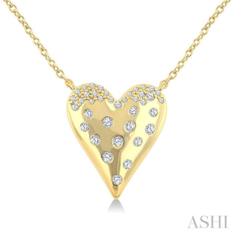 .20CTRDDM HEART MOSAIC PD YG 10K-G+CH*
