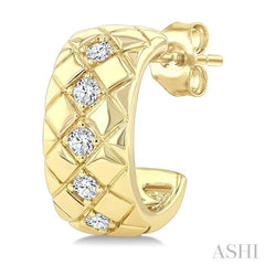 .20CTRDDM BOLD KITE SHAPE ER YG 10K-G*