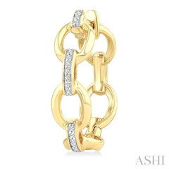 .10CTRDDM BOLD OVAL LINK ER YW 10K-G*