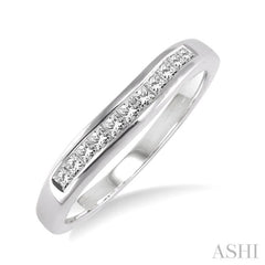 1/4 ctw Princess Cut Diamond Matching Wedding Band in 14K White Gold