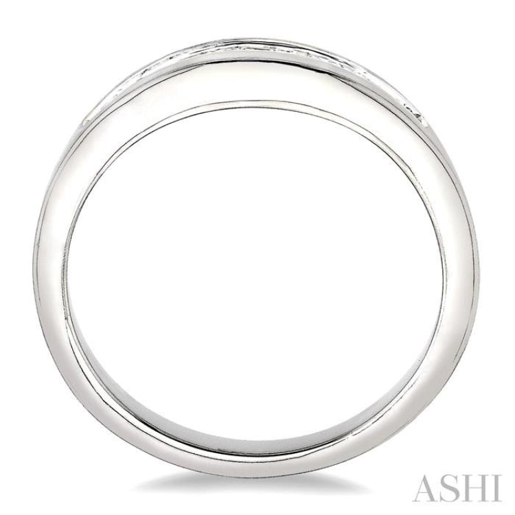 1/4 ctw Princess Cut Diamond Matching Wedding Band in 14K White Gold