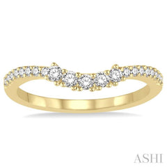 1/3 Ctw Round Diamond Wedding Band in 14K Yellow Gold