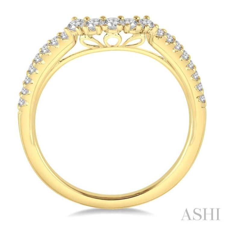 1/3 Ctw Round Diamond Wedding Band in 14K Yellow Gold