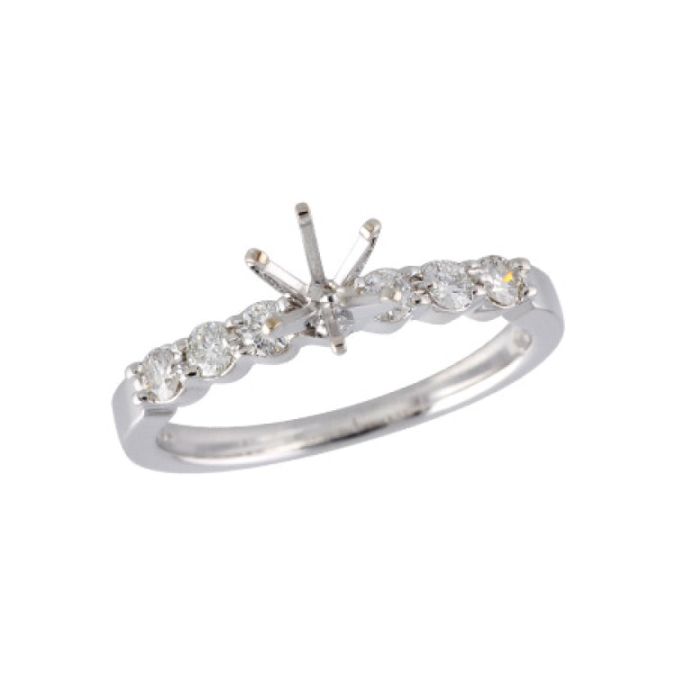 14KT Gold Semi-Mount Engagement Ring