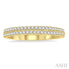 1/3 Ctw Round Diamond Wedding Band in 14K Yellow Gold