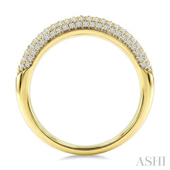 1/2 Ctw Round Cut Diamond Aeris Gold Fashion Band Set in 14K Yellow Gold
