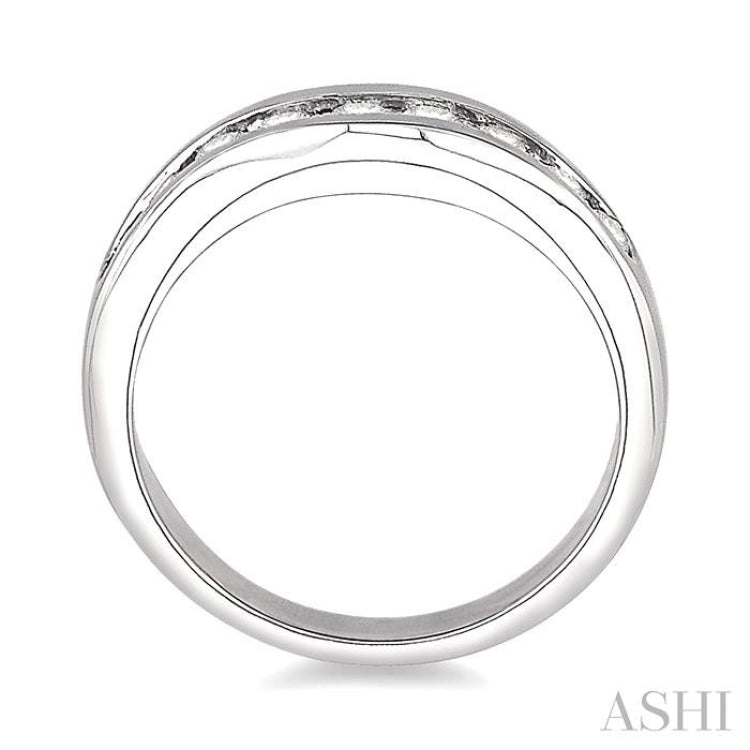 1/2 Ctw Round Diamond Matching Wedding Band in 14K White Gold