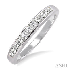 Channel Set Diamond Wedding Band