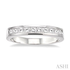 Channel Set Diamond Wedding Band