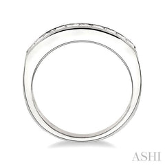 Channel Set Diamond Wedding Band