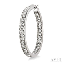 Inside-Out Diamond Hoop Earrings