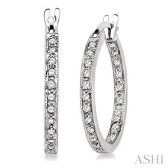 Inside-Out Diamond Hoop Earrings