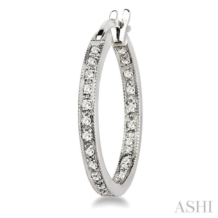 Inside-Out Diamond Hoop Earrings