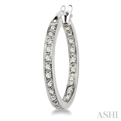 Inside-Out Diamond Hoop Earrings