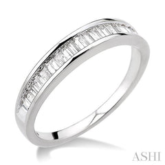 Channel Set Baguette Diamond Wedding Band