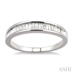 Channel Set Baguette Diamond Wedding Band