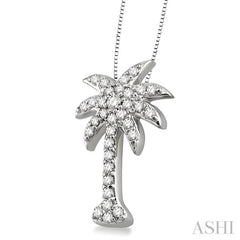 Palm Tree Diamond Fashion Pendant