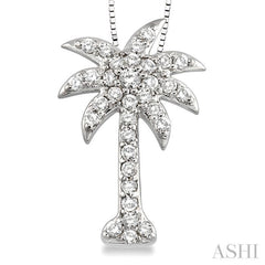 Palm Tree Diamond Fashion Pendant